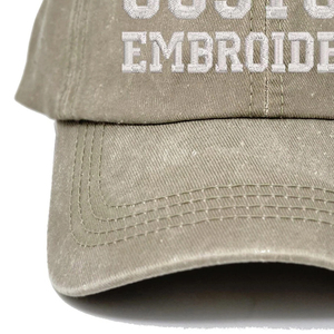 Casquette de baseball rétro style universitaire en sergé de coton vieilli avec sangle arrière réglable et patch brodé en chenille personnalisé - Product Image 5