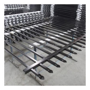 Clôtures en fer forgé de rambarde en acier de <span class=keywords><strong>zinc</strong></span> enduit de jardin de luxe léger à bas <span class=keywords><strong>prix</strong></span> - Product Image 5