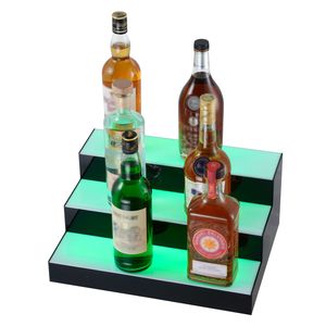 Espositore per Vini in Acrilico Illuminato a LED da 16 Pollici, a 3 Livelli, per Bar Domestico, Espositore per Bottiglie di Liquore - Product Image 4