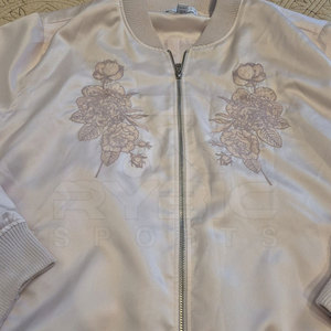 Factory Direct Sale Custom Made Women Embroidery Varsity <b>Jacket</b> Comfortable Fit With Elegant Embroidered Details - Product Image 3