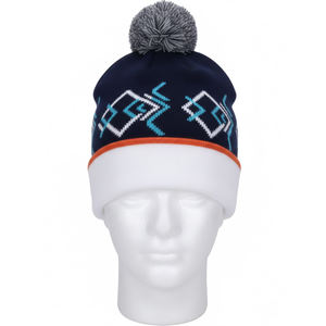 Wholesale Custom logo Distressed <b>Slouchy</b> <b>Beanies</b> Knit Ski Warm Skull <b>Beanies</b> jacquard <b>Hats</b> Wholesale jacquard 2026 - Product Image 2