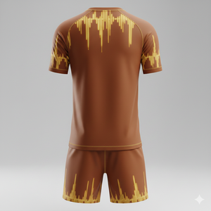 ชุดฟุตบอลแบบ unisex พร้อมกางเกงขาสั้น ชุดลำลองสองชิ้นสำหรับฝึกซ้อมฟุตบอล ชุดออกกำลังกาย ชุดกีฬา รับผลิตตามแบบ OEM - Product Image 2