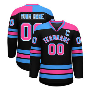 Maillot de hockey sur glace professionnel, finition lisse et durable, détails d'équipe personnalisés, tissu résistant, pour entraînement et matchs. - Product Image 3