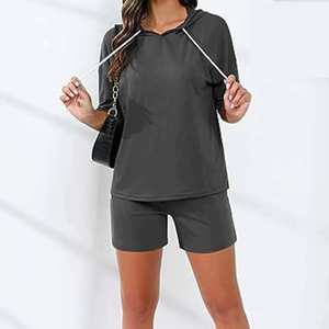 Ensemble sweat-shirt et short en molleton French Terry, coton polaire, tenues maman et moi, vêtements assortis pour la famille, ensembles pour femmes - Product Image 3