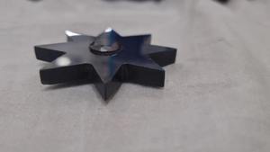 Diamant Facetté 148 Carats Noir Fantaisie Forme Étoile Moissanite - Product Image 2