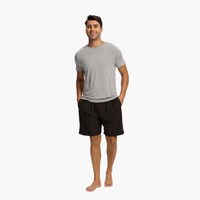 Camiseta de Pijama Casual Personalizada de Manga Corta para Hombre, de Algodón de Bambú, Suave, Transpirable y Ecológica, Ropa de Dormir de Verano