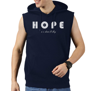 Camisetas sin mangas con capucha para hombre, sudaderas sin mangas para gimnasio, sudaderas sin mangas de algodón para culturismo y musculación. - Product Image 1