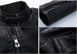 เสื้อแจ็คเก็ตหนังแกะ Shaheen Fit Custom Design สำหรับผู้ชาย แฟชั่นกันลม พิมพ์ลายแบบ Heat-Transfer แขนยาว น้ำหนัก 220 กรัม สำหรับผู้ใหญ่ทั้งชายและหญิง แบบสวมใส่ด้านหน้า - Product Image 4