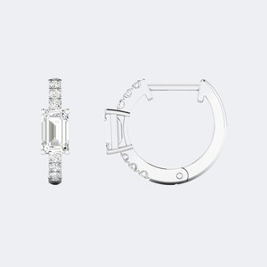 Boucles d'oreilles de luxe en diamants de laboratoire taille brillant multi-formes 0,70 CTW en or 9K 14K 18K, couleur EF, clarté VVS-VVS, Taurus Jewels - Product Image 5