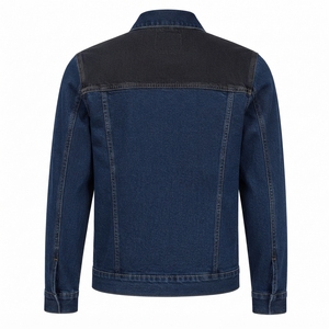 2026 <b>Men</b> Denim <b>Jacket</b> Washed Cotton Casual Button Closure Long Sleeves Fold Collar Functional <b>Utility</b> Spring Windproof - Product Image 4