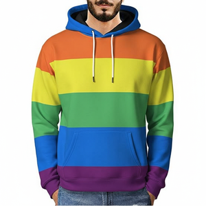 เสื้อฮู้ดดี้ผู้ชายแฟชั่นปี 2026 ผ้าฝ้าย 100% สีพื้น พิมพ์ลายดิจิทัล กันน้ำ ใส่ได้ทั้งลำลองและกิจกรรมกลางแจ้ง พร้อมโลโก้สีตามสั่ง - Product Image 1