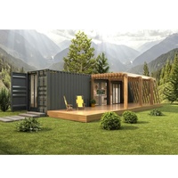 Maison conteneur sur mesure de 40 pieds, villa mobile de luxe, hôtel, bureau, cabane, mini-maison, pod de camping