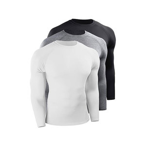 Men Full Sleeve Rash Guard Spandex Polyester Quick Dry Printed Black <b>Camo</b> Design Sport <b>Top</b> - Product Image 3