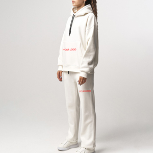 Ensemble de survêtement pour femmes, jogging personnalisé, streetwear automne-hiver, 2 pièces, sweat-shirt à capuche et pantalon, ensemble deux pièces - Product Image 6
