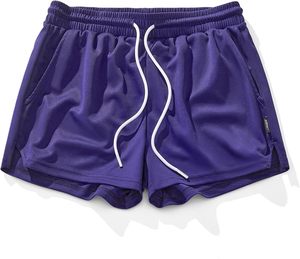 Shorts Bermuda en coton rose pour hommes, avec cordon de serrage à la taille et poches, vêtements d'été décontractés - Product Image 5