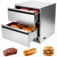 Pemanas Roti Listrik Stainless Steel untuk Restoran, Dapur Komersial, dan Layanan Buffet, Pemanas Makanan Listrik Heavy Duty