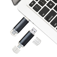 Flash Drive USB 3.0 8GB hingga 128GB Metal Pen Drive 3.0 Stick USB Disk untuk HP dengan Kemasan Kotak Berlogo Cetak
