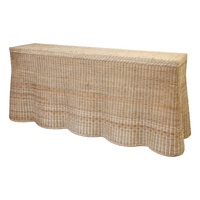 Direct usine Bon prix Table console festonnée en rotin de luxe OEM Variété de tailles Emballage personnalisé fait à la main du Vietnam