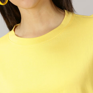 Camiseta Larga de Verano para Mujer, Holgada, Estilo Urbano, Casual, de Color Sólido, Antiarrugas, 100% Algodón, Transpirable - Product Image 6