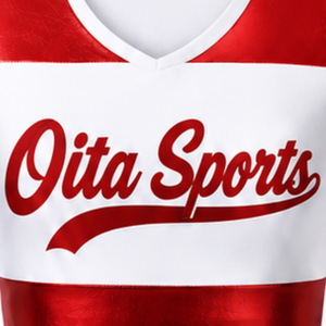 Ensemble d'uniformes de cheerleading sublimés blancs et rouges sans manches, haut court et jupe, tenue de sport personnalisée pour l'entraînement et la performance - Product Image 3