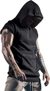 Sudadera sin mangas para hombre, transpirable, ropa deportiva atlética, ropa deportiva sin mangas para fitness y culturismo, suave y ligera - Product Image 4