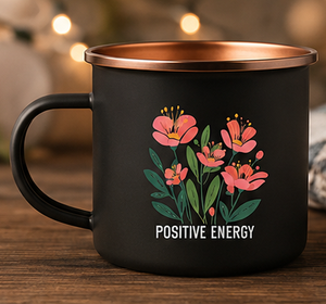 Taza Moscow Mule de Cobre con Recubrimiento de Polvo Negro Mate Premium, Regalo Floral Inspirador Personalizado de Lujo, Jarra de Cerveza Resistente y Sólida - Product Image 6