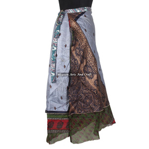 Falda Larga Mágica de Rayón, Estilo Sari, Atrevida y Elegante, Perfecta para Cualquier Ocasión - Product Image 6