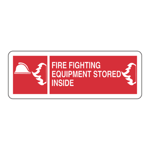 Señal de Advertencia para Interiores y Exteriores: Equipo Contra Incendios de PVC Brady - Product Image 3