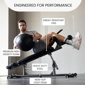 Sit Up and Flat <b>Weight</b> <b>Bench</b>. Adjustable Fitness Equipment and Exercise <b>Bench</b> for Abs, Crunches, and Strength Training - Product Image 6
