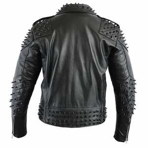 Meilleure Vente Prix Abordable Vestes en Cuir pour Femmes Nouvelle Collection Personnalisée Veste en Cuir Cloutée pour Femmes en Gros - Product Image 4