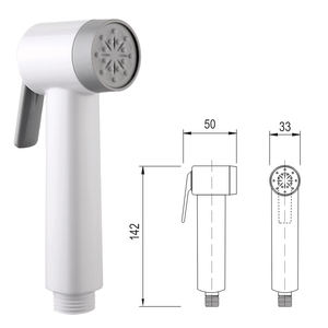 Cabezal de bidé portátil OEM/ODM VX82, baños personalizables vírgenes de plástico ABS para uso en cocina y apartamentos - Product Image 1