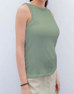 Camisetas Deportivas de Tirantes para Mujer, Personalizadas con Encaje, de Secado Rápido, de Spandex y Algodón, Ajustadas, para Correr, con Tela Oxford - Product Image 3