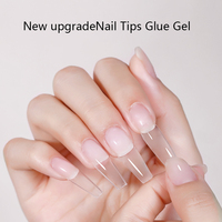 Kit de vernis gel UV professionnel pour extension d'ongles en acrylique, style français, écologique, non toxique, sans HEMA, en tube