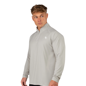 Chemise de performance à manches longues et col zippé pour homme, légère et respirante, idéale pour l'entraînement en salle de sport - Product Image 4