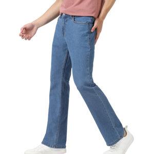Jeans de Mezclilla Rectos para Hombre, Corte Clásico Elástico, Transpirables, Impresión 3D, para Toda Temporada, OEM, ODM, Venta al por Mayor - Product Image 4