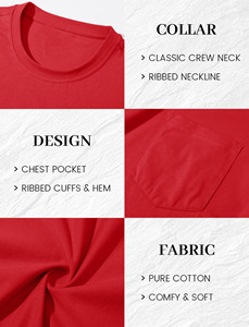 Camisetas de algodón grueso de 180g al por mayor para hombre, con estampado personalizado, estilo urbano, cuello redondo, camisetas para hombre - Product Image 5