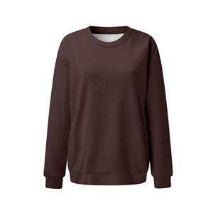 Sudadera Personalizada para Mujer con Cuello Redondo, Fabricante OEM ODM, Sudadera Premium para Dama, Venta al Por Mayor, Marca Privada, Fábrica de Ropa de Moda - Product Image 5