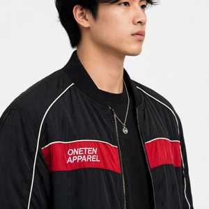เสื้อแจ็คเก็ตมีฮู้ดซิปยาวพิมพ์ลายการ์ตูนสำหรับฤดูหนาว แบบยูนิเซ็กซ์ สีตัดต่อ แต่งขอบสีขาว ผลิตจากโพลีเอสเตอร์ 100% รับผลิตแบบ OEM - Product Image 6