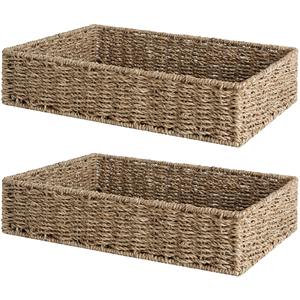 Rustic <b>rectangular</b> seagrass <b>basket</b> Handmade <b>Storage</b> <b>Basket</b> Wholesale eco-friendly Made in Vietnam - Product Image 1