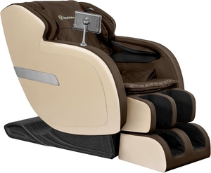 Fauteuil de massage 4D moderne - Gravité zéro, rouleaux Shiatsu et pression d'air intégrale pour soulagement des pieds et du cou, en cuir - Product Image 1