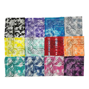 Pañuelo Personalizado de Algodón Cuadrado de 22 Pulgadas con Logotipo Impreso, Textura Deslavada con Ácido, Alta Calidad, Moda para Todas las Temporadas - Product Image 4