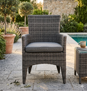 Silla de comedor con brazos de mimbre - Silla con brazos Zon - Los mejores muebles para tu espacio - Product Image 3