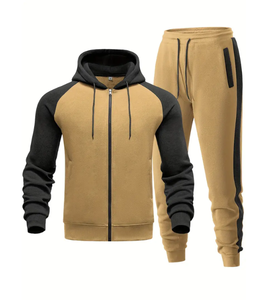 Color-block <b>Blank</b> Fleece <b>Weight</b> No String Fashionable Long Men's Fashion Oversize Cotton Pullover Hoodie Digital Printing - Product Image 3