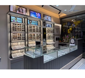 Modern Optical Showroom Interior Design Functional Stylish Eyewear Store Setup Wall Display Furniture Optical Retail Shop Custom - Product Image 2