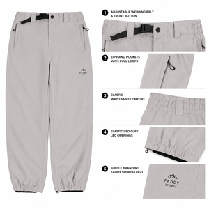 Pantalon de snowboard imperméable coupe-vent thermique unisexe pour sports d'hiver en plein air, respirant, pour la montagne et le snowboard - Product Image 4