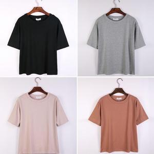 Camisetas al por mayor para mujer 2026, cuello en V profundo, lisas, sin marca, transpirables, de alta calidad, 100% algodón, con logotipo personalizado OEM - Product Image 6