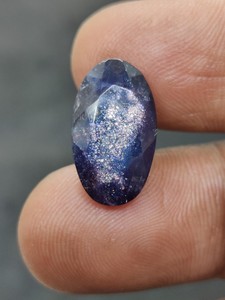 Iolita Natural, Piedra Preciosa con Reflejos Rojos Intensos, Iolita Suelta de Primera Calidad para Joyería, Hermosa Piedra - Product Image 3