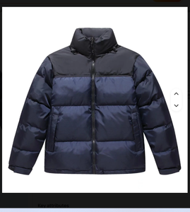 AQTQ Wholesale <b>Warm</b> Fashion <b>Waterproof</b> Cotton Filled Hooded Winter Bubble Custom Logo Puffer <b>Jacket</b> for Men - Product Image 1