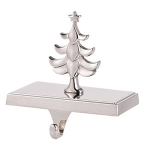 Support de chaussette de Noël en fer argenté de qualité supérieure pour cheminée, décoration d'intérieur - Product Image 2