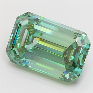 Diamante esmeralda de alta calidad cultivado en laboratorio, verde intenso, certificado por IGI, corte excelente, CVD, piedra suelta para la fabricación de joyería personalizada. - Product Image 4